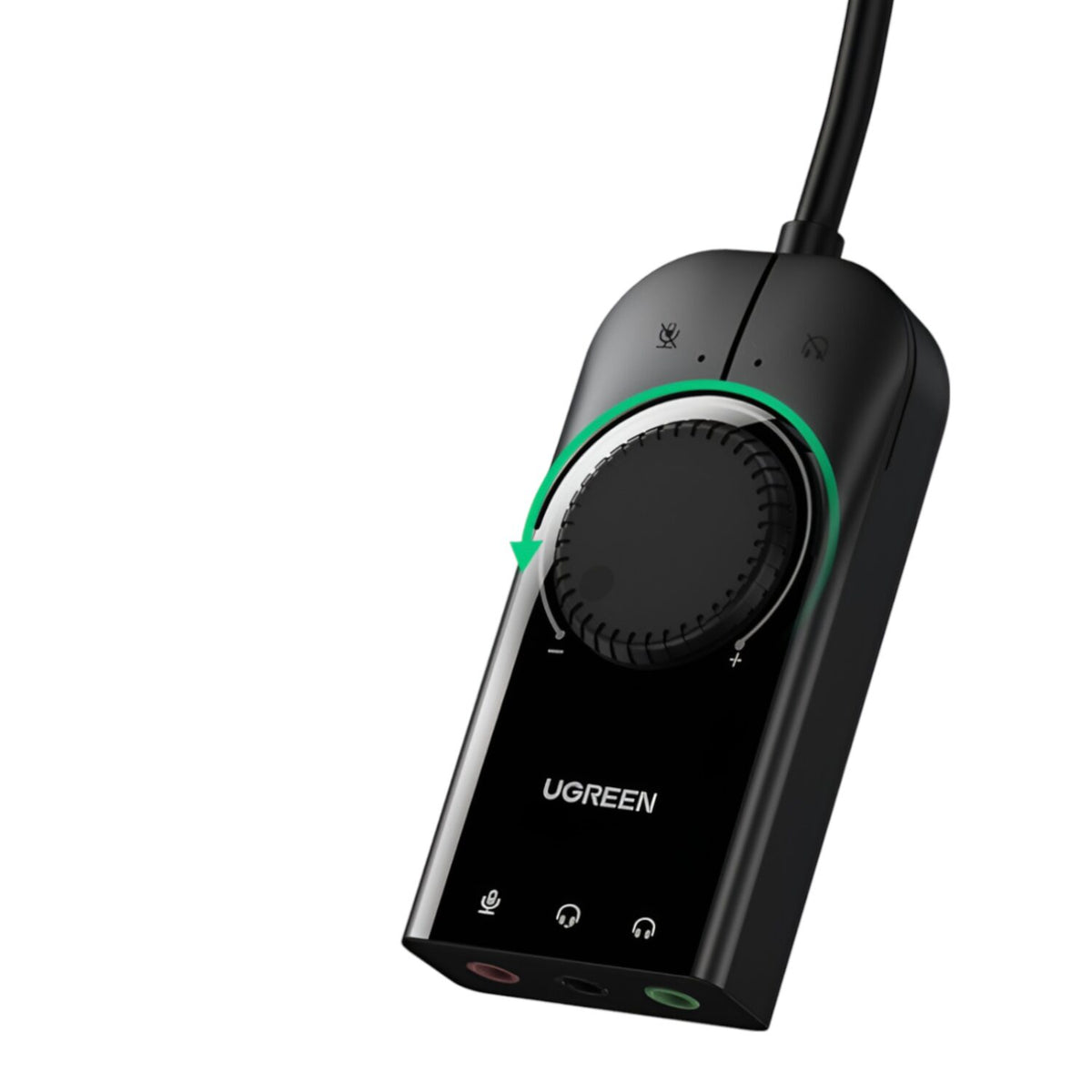 UGREEN CM129-40964 USB-A to 3.5mm External Stereo Sound Adapter - Black – image 3