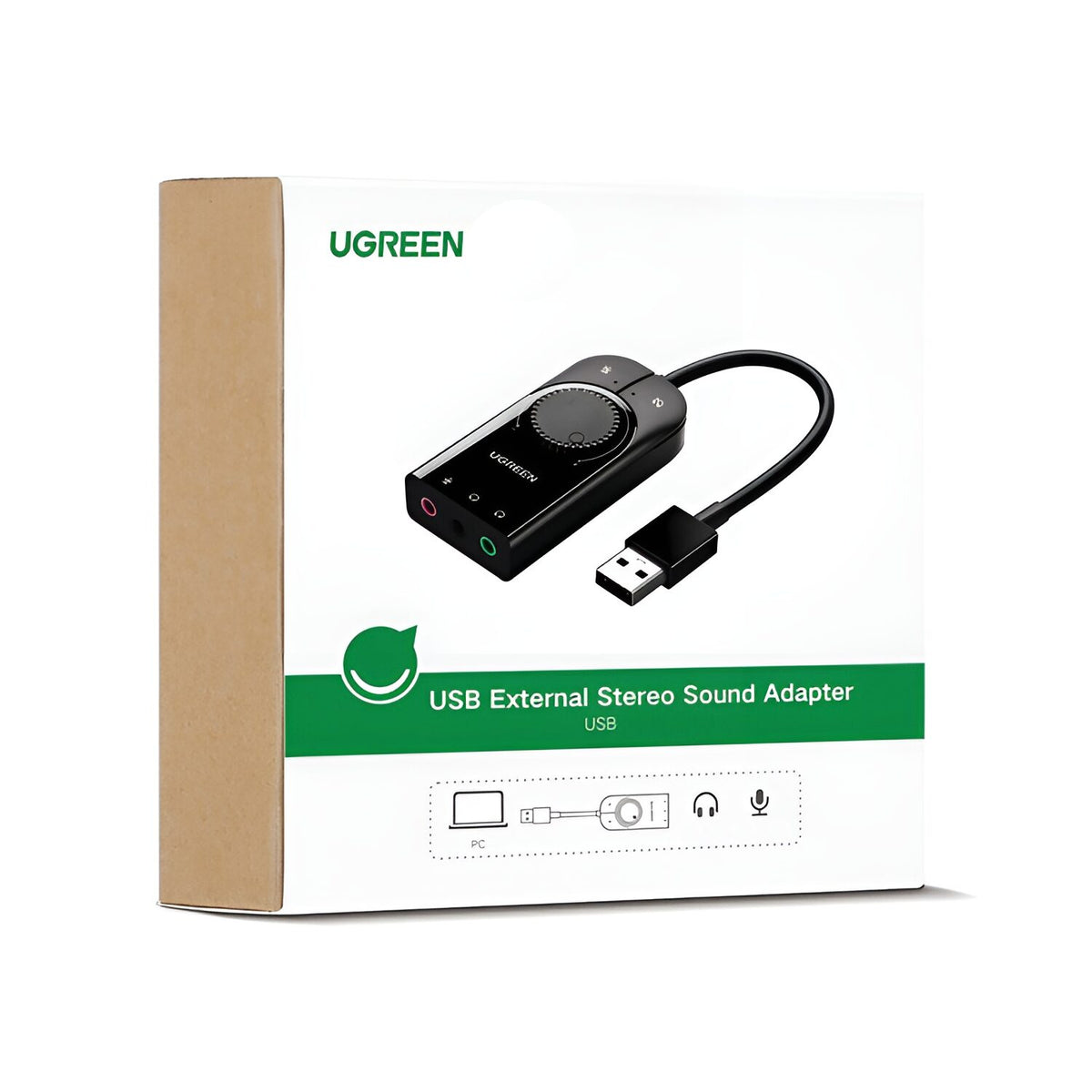 UGREEN CM129-40964 USB-A to 3.5mm External Stereo Sound Adapter - Black – image 6