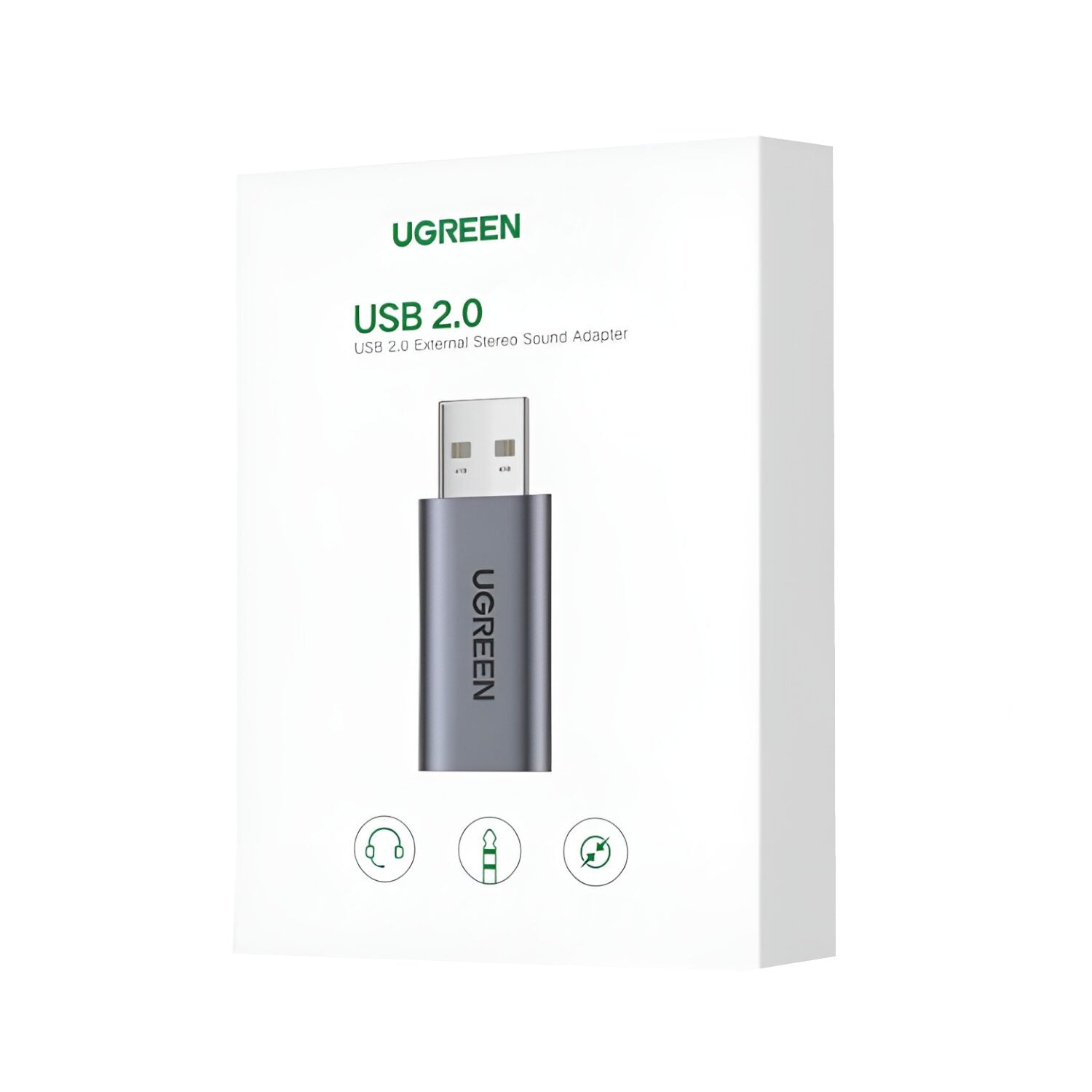 UGREEN CM383-80864 USB-A to 3.5mm Audio Jack External Sound Adapter - Silver – image 6