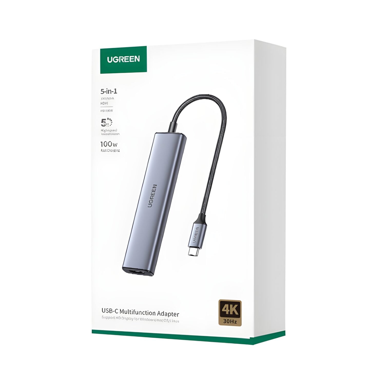 UGREEN Revodok 5-in-1 Type-C Hub | 4K HDMI | Type-C | USB3.0 | USB2.0 – image 6