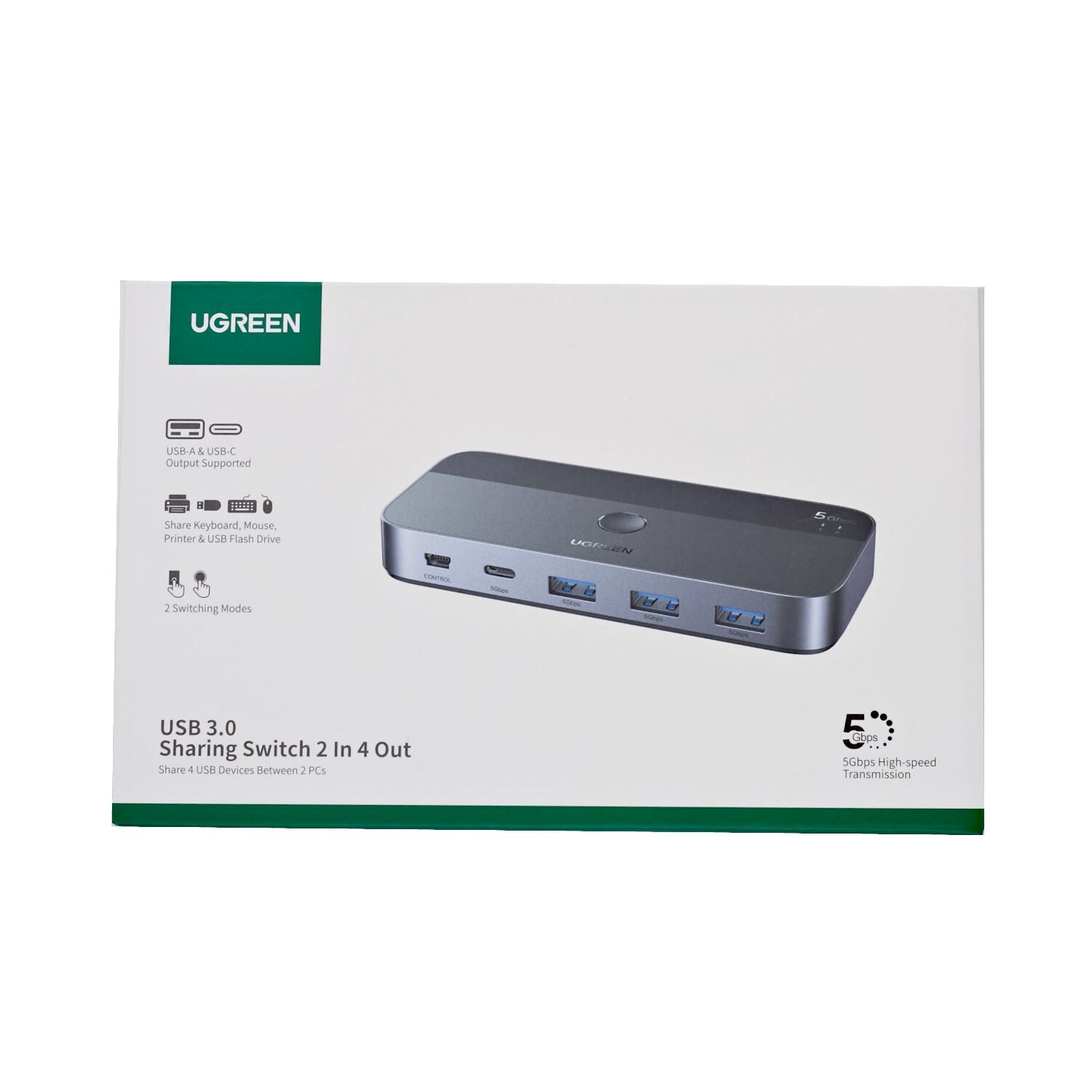 UGREEN Sharing Switch Box 2-in-4 Out - image 5