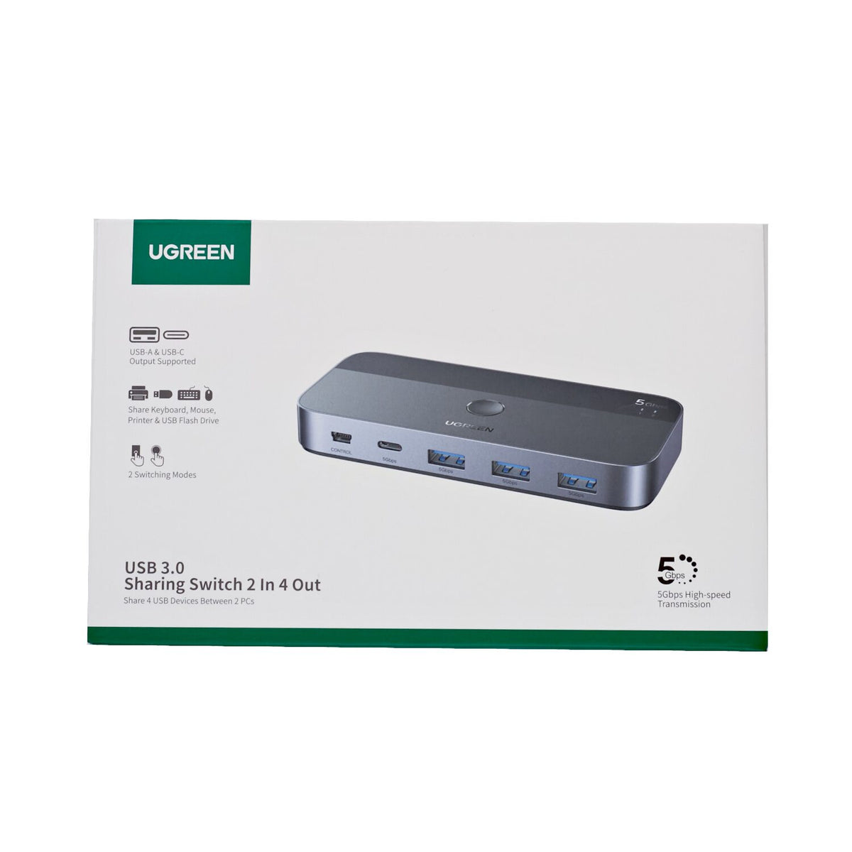 UGREEN Sharing Switch Box 2-in-4 Out – image 5