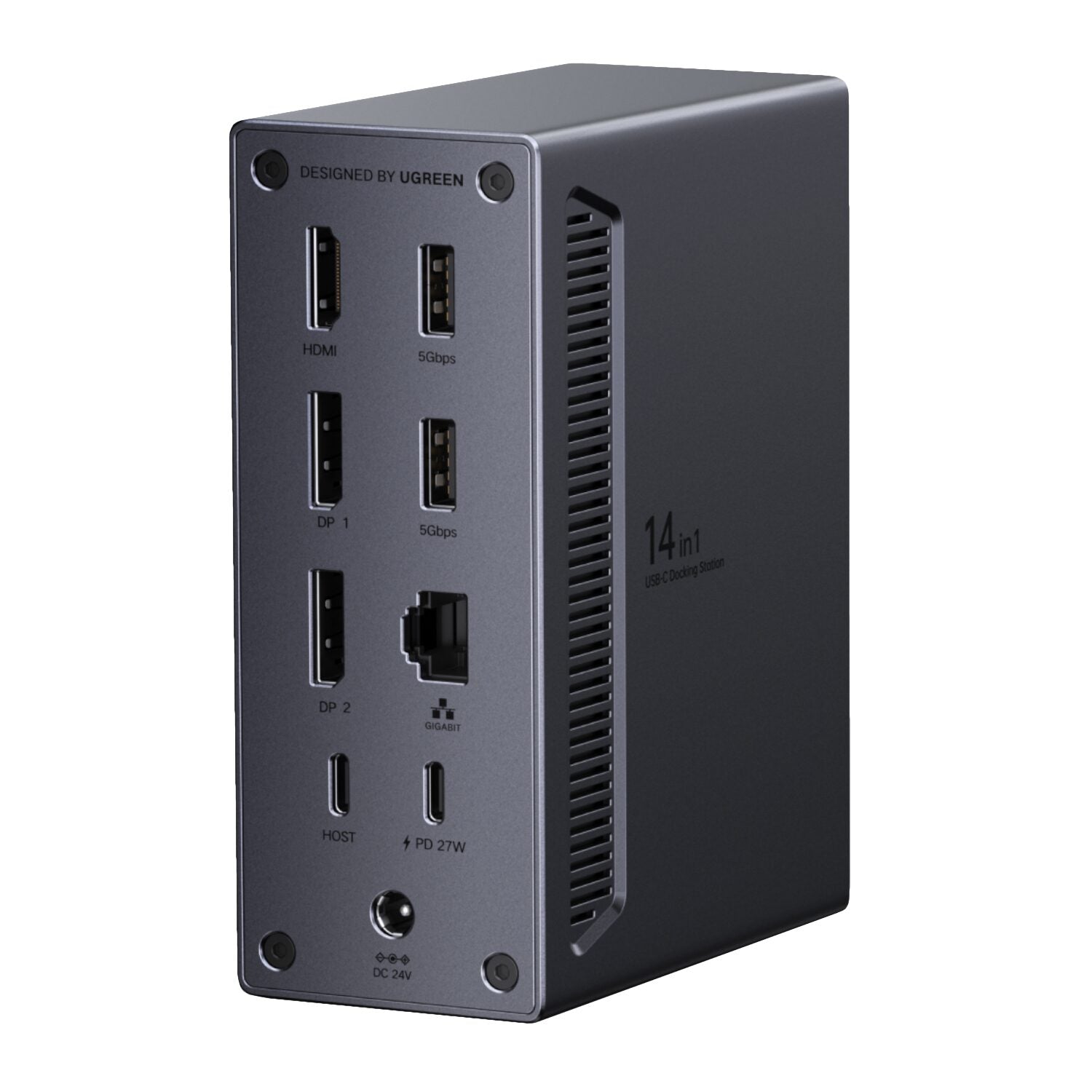 UGreen 14-in-1 USB Type-C TO USB/2x HDMI/DP/RJ45 Docking Station – image 2