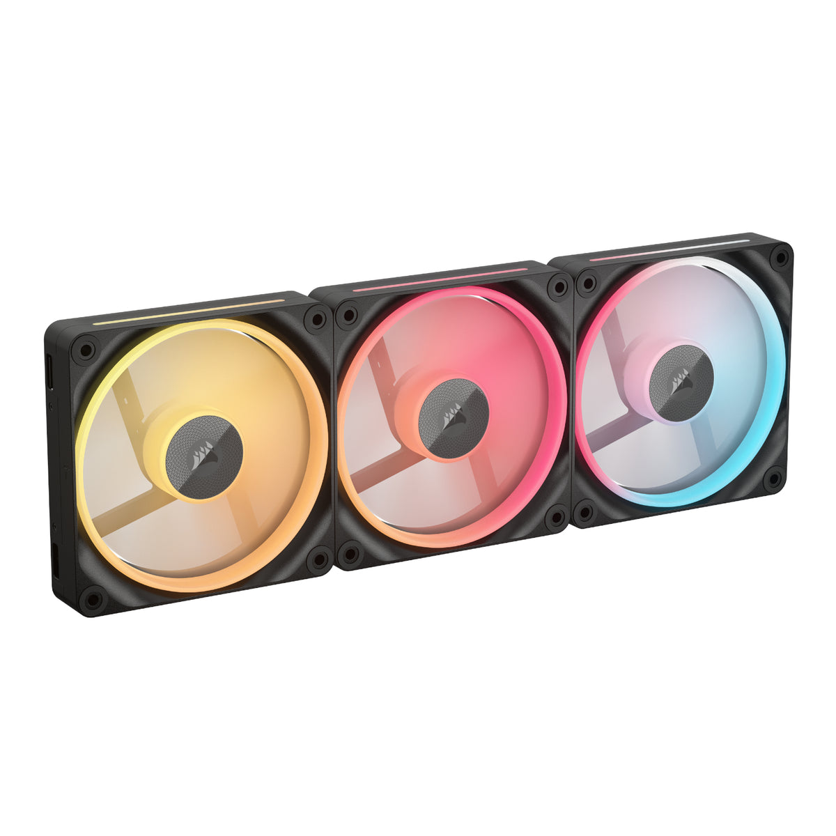 Corsair iCUE LINK LX120-R RGB 120mm PWM Reverse Fans Starter Kit 3-Pack – image 2