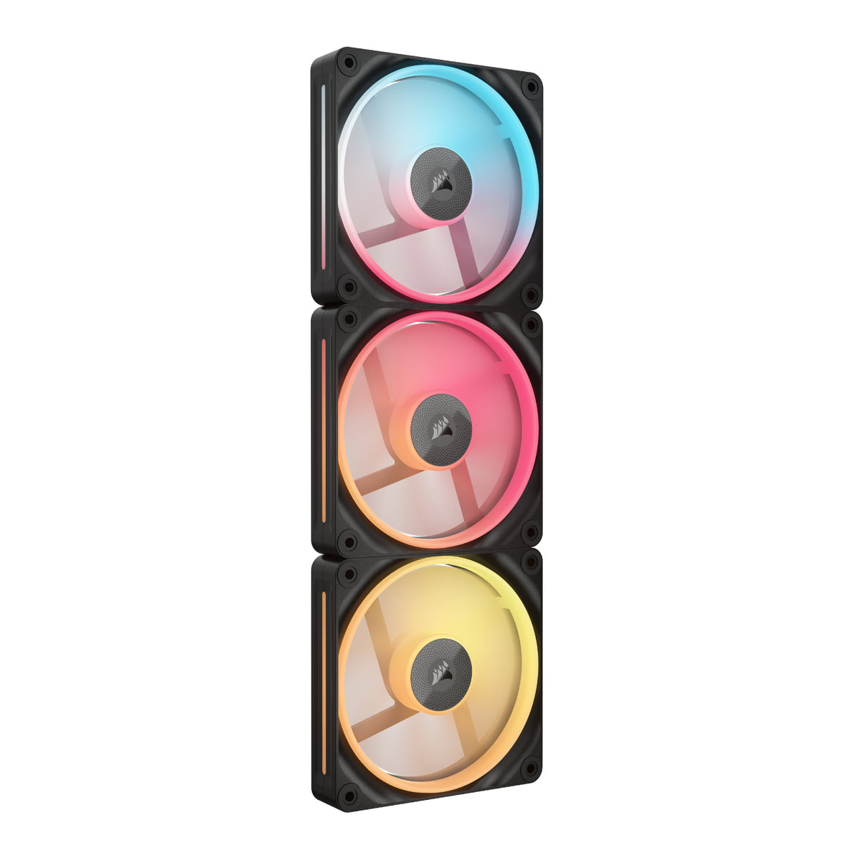 Corsair iCUE LINK LX120-R RGB 120mm PWM Reverse Fans Starter Kit 3-Pack – image 4