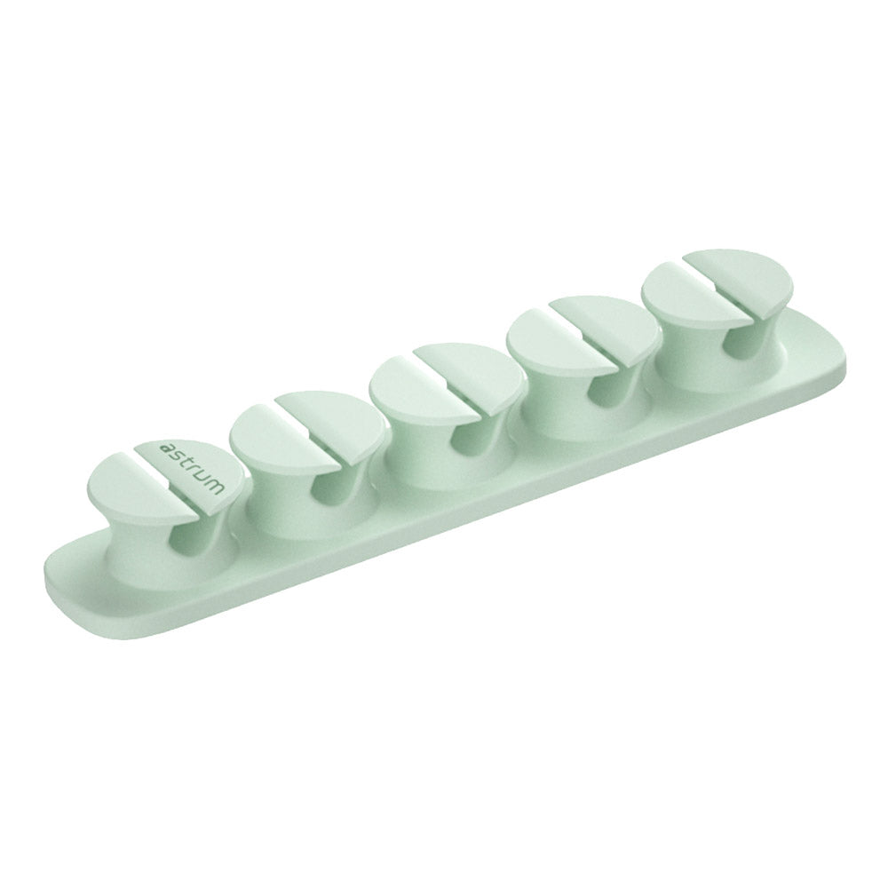 CO110 Cable Organizer Clips - 5 Bays, 4 Storage Compartments - Black