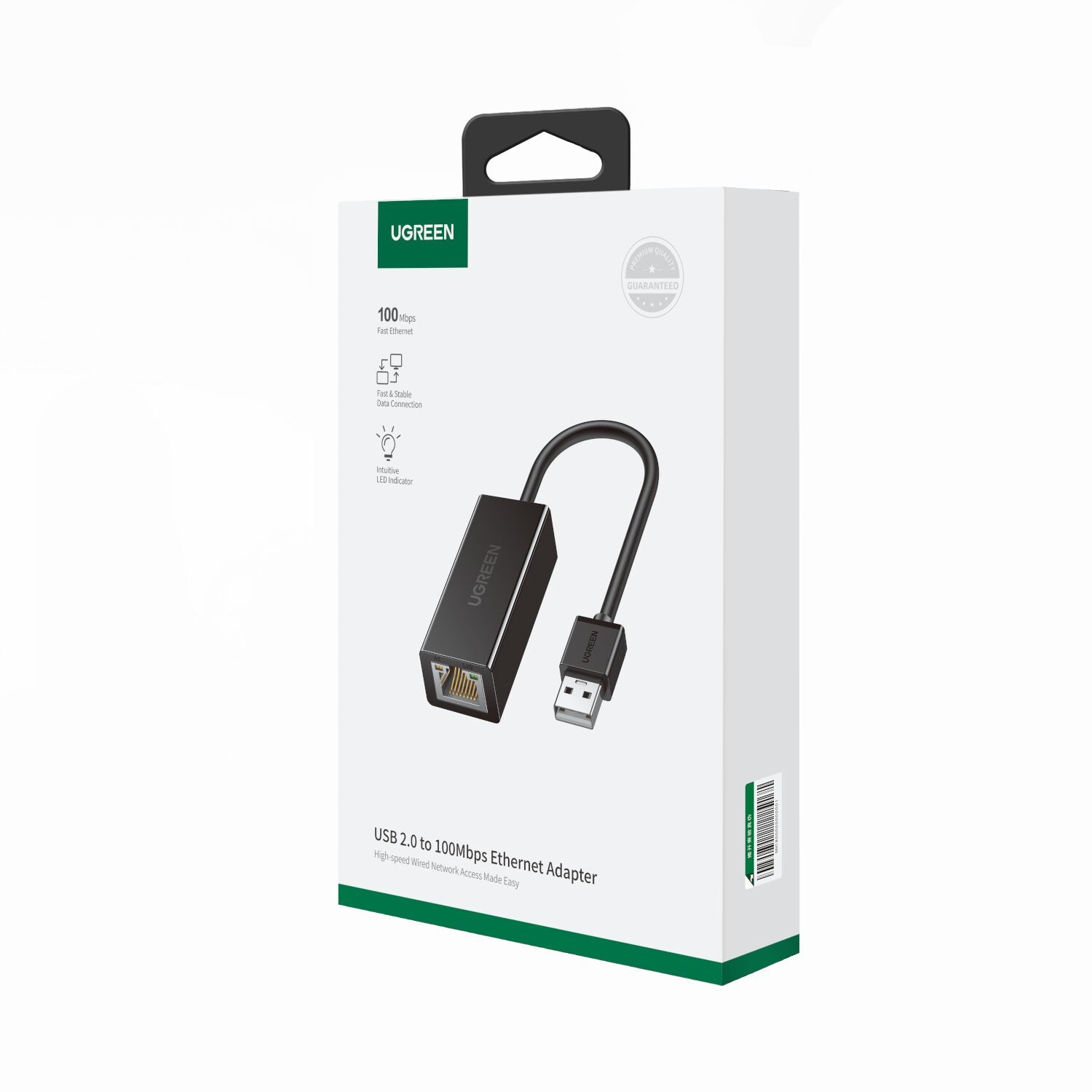 UGREEN CR110 Ethernet Adapter | USB 2.0 to RJ45 - Black – image 5