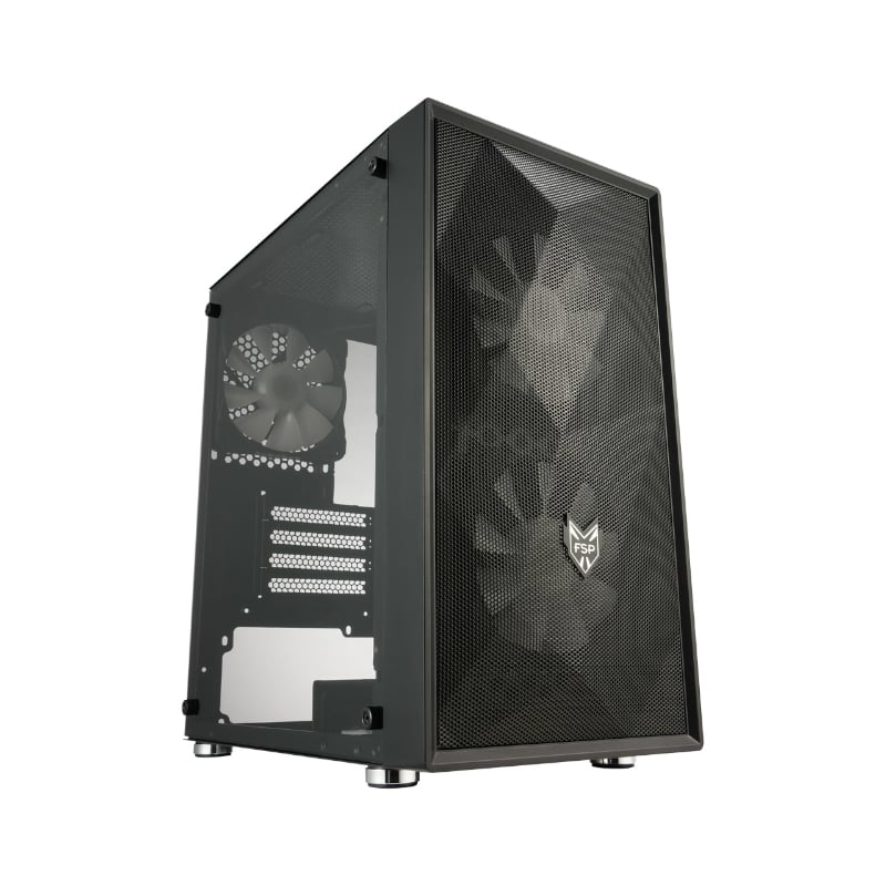 FSP CST130 Basic Micro-ATX Gaming Chassis Acrylic side panel – Black