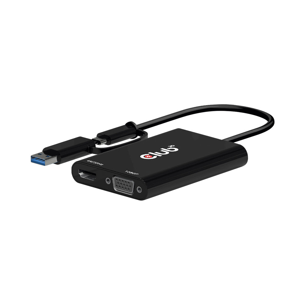 TYPE-C/A TO HDMI & VGA DUAL DISPLAY MST