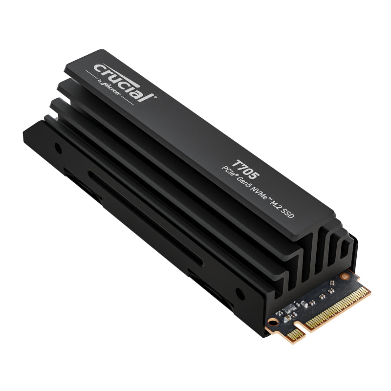 Crucial T705 4TB M.2 NVMe Gen5 with Heatsink NAND SSD – image 2