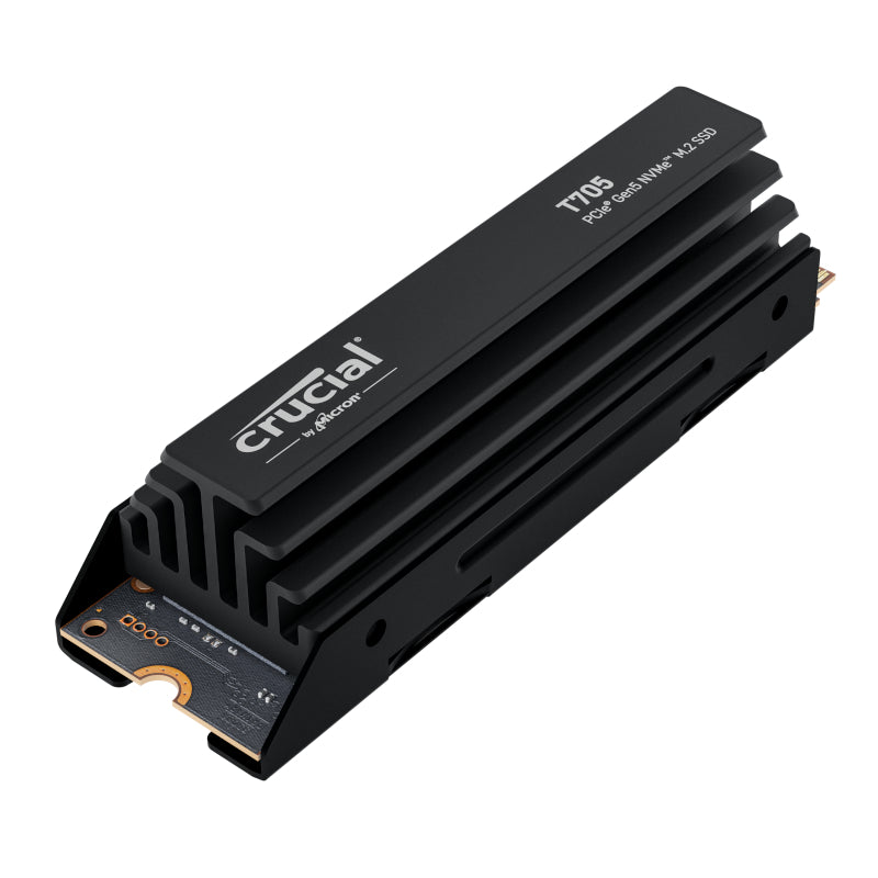 Crucial T705 4TB M.2 NVMe Gen5 with Heatsink NAND SSD - image 3