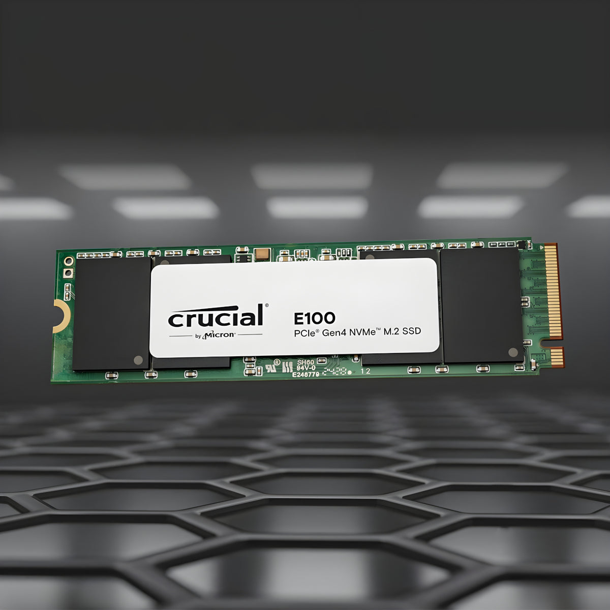 Crucial E100 480GB PCIe Gen4 2280 NVMe M.2 SSD – image 3