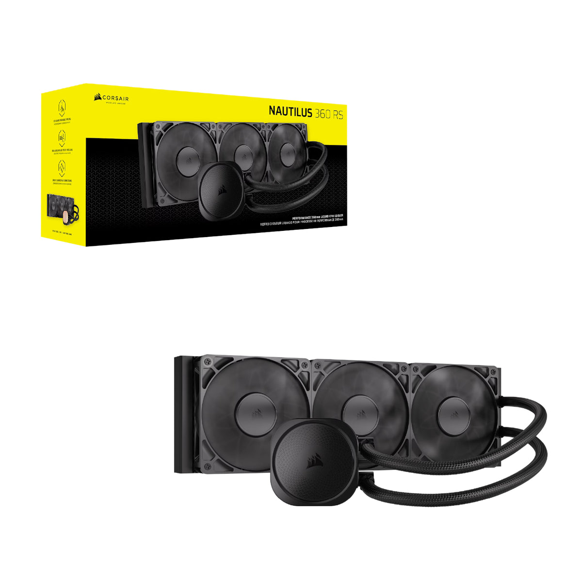 Corsair NAUTILUS 360 RS Liquid CPU Cooler - Black – image 6
