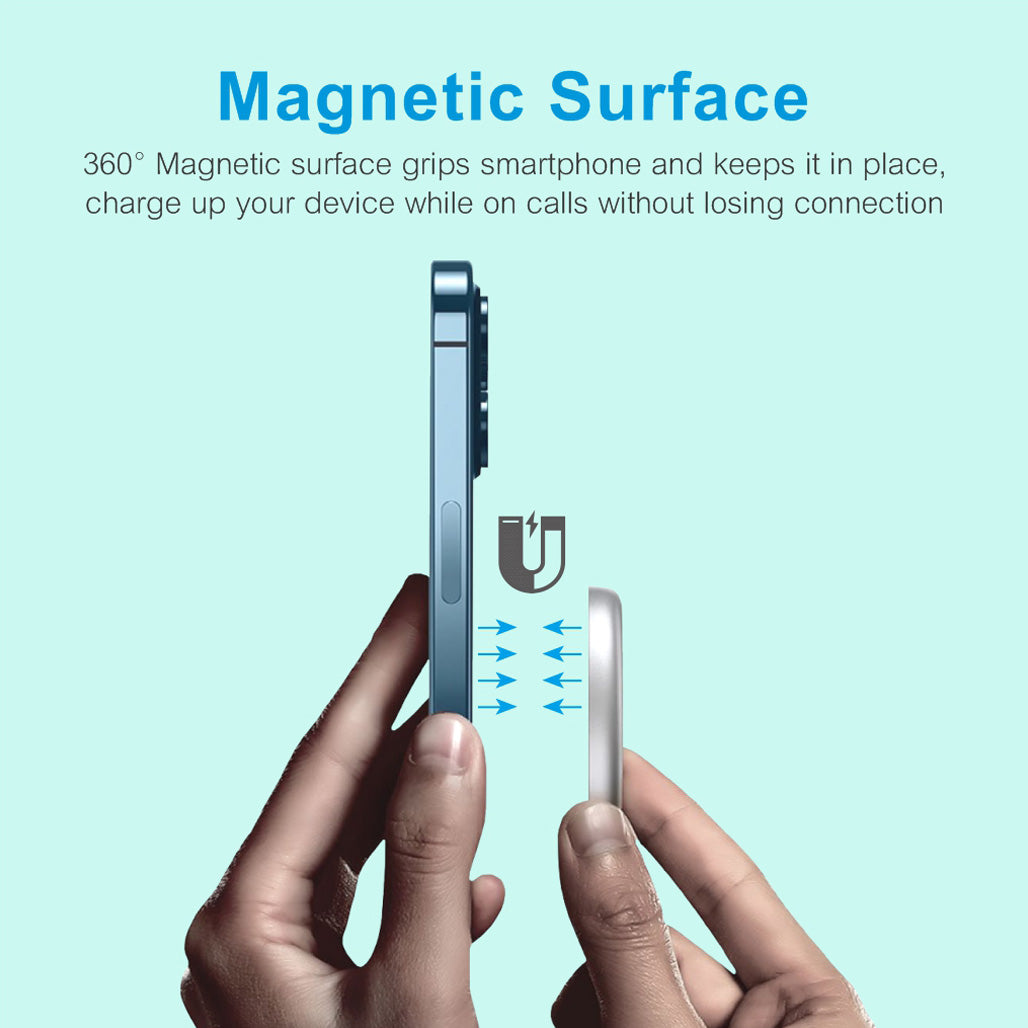 CW500 15W Magnetic Slim Wireless Charging Pad – Black