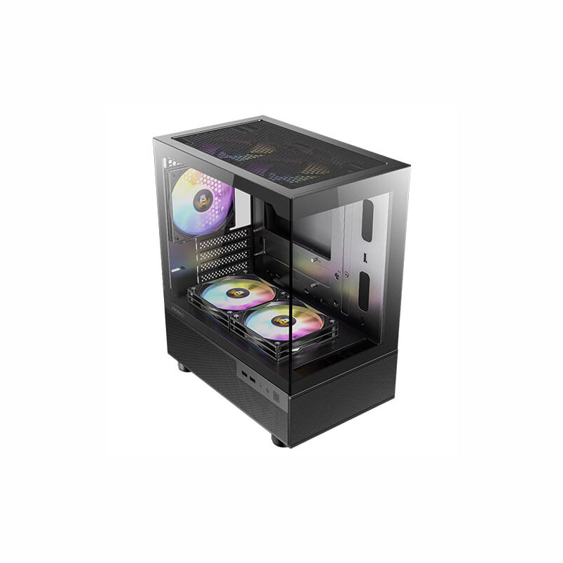 Antec CX200M Elite Micro-ATX | ITX RGB Mini-Tower Gaming Chassis - Black – image 2