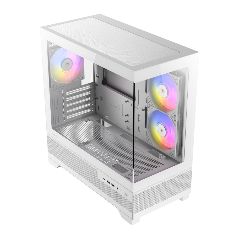 Antec CX500M Micro-ATX | ITX RGB Mini-Tower Gaming Chassis Type-C - White – image 5