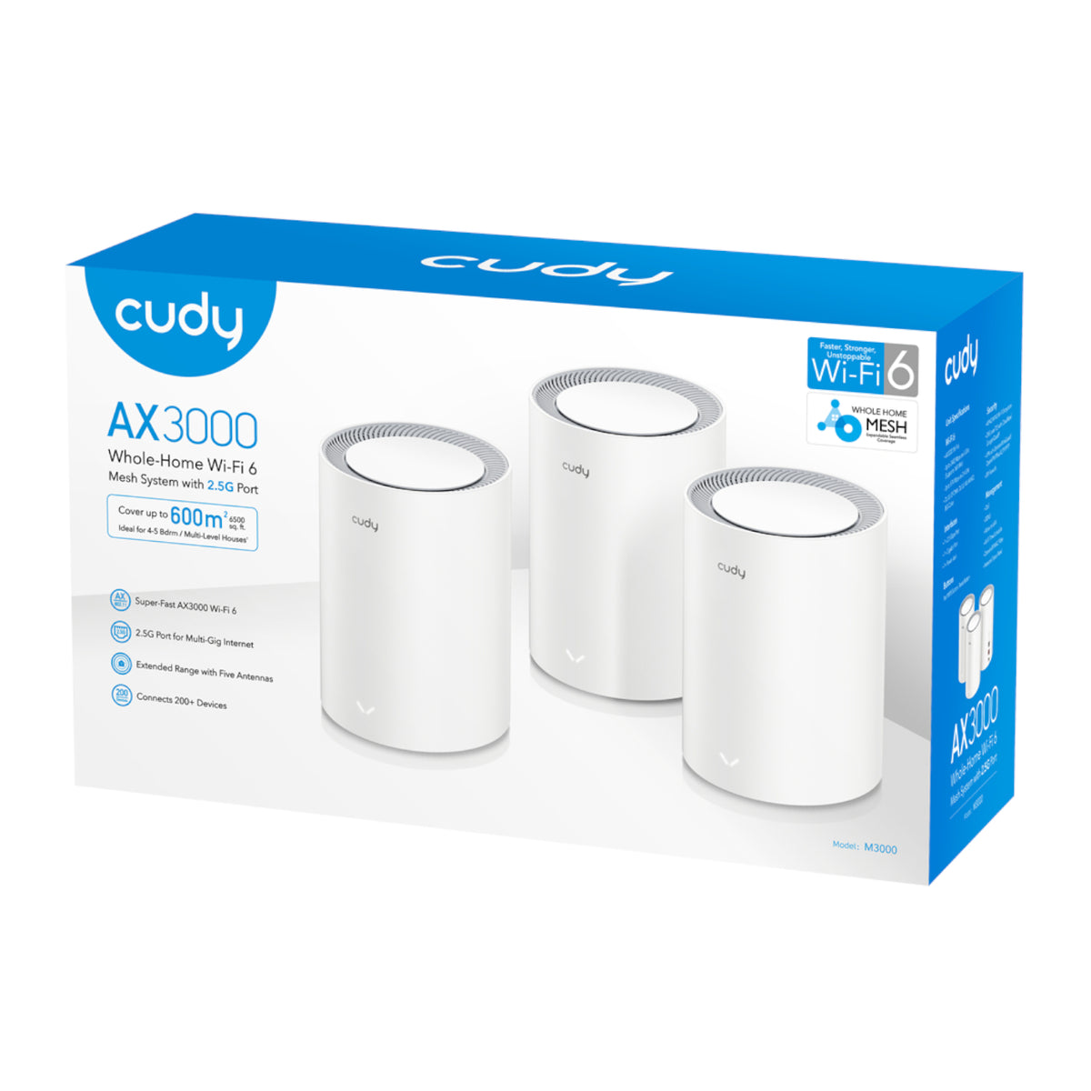 Cudy AX3000 Wi-Fi 6 Mesh Kit 3 Pack - White – image 4