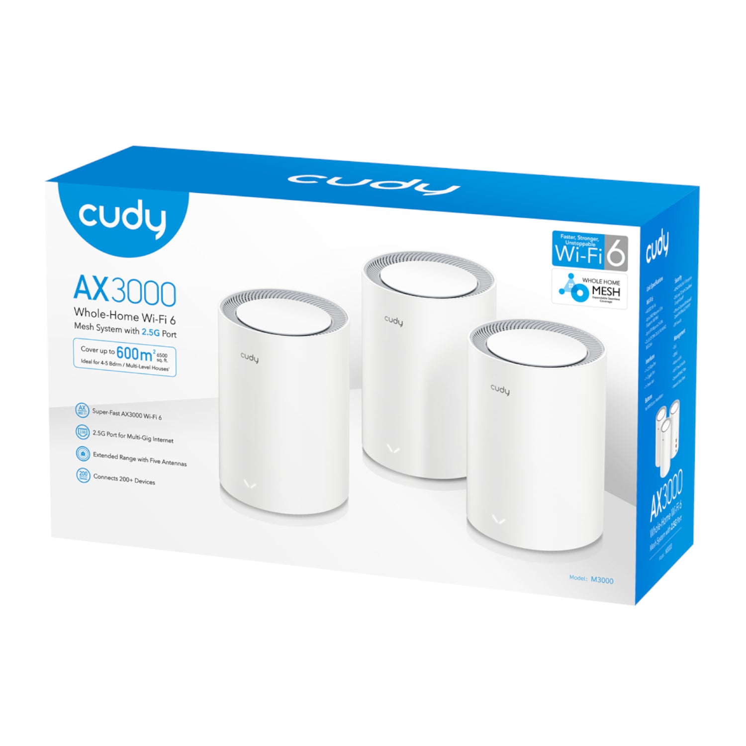 Cudy AX3000 Wi-Fi 6 Mesh Kit 3 Pack - White – image 4