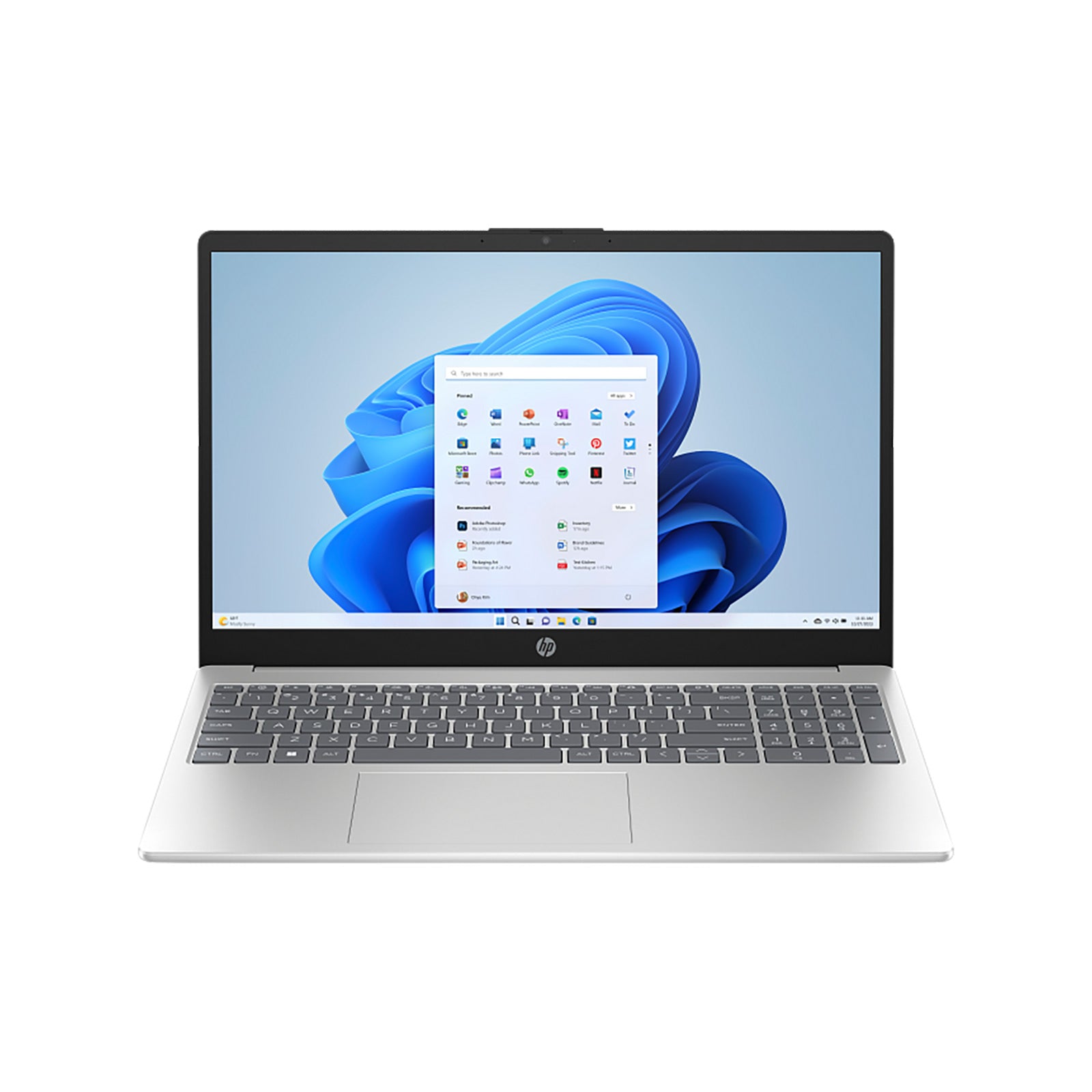 HP 15S 15.6" FHD UltraSlim Core 7-150U 8GB 512GB Win 11 Home Silver Notebook