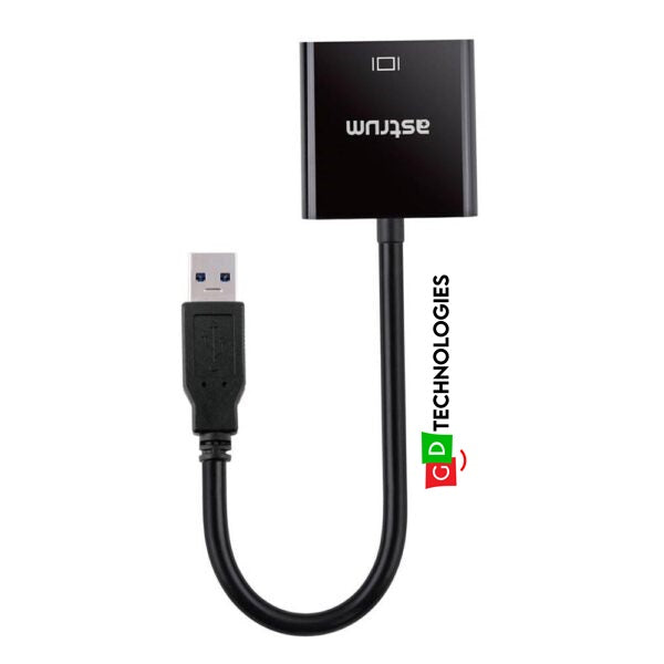 USB 3.0 Male to VGA Female Display Adapter