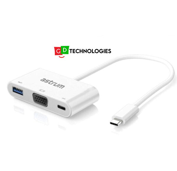 USB-C to USB-C + VGA + USB 3.0 Charger Adapter