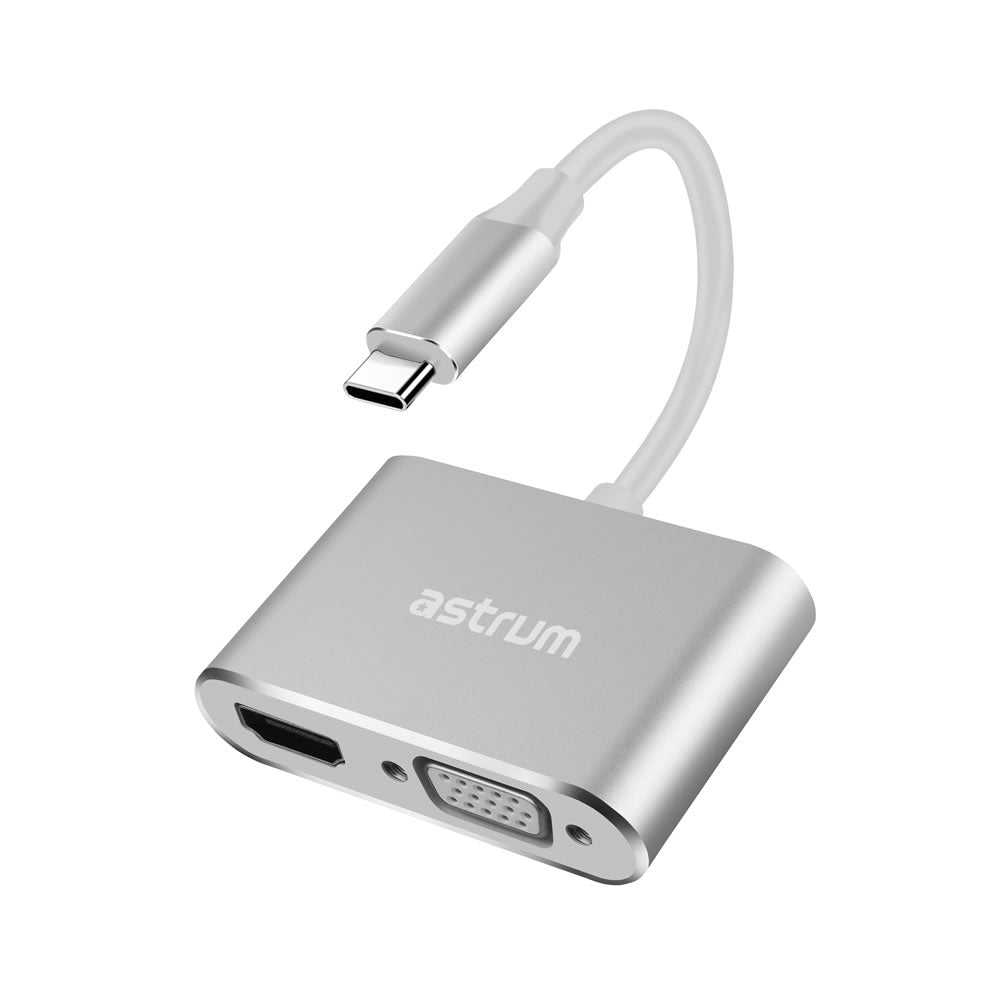 USB-C to VGA &amp; HDMI Adapter | 4K HDMI + 1080P VGA -  DA660