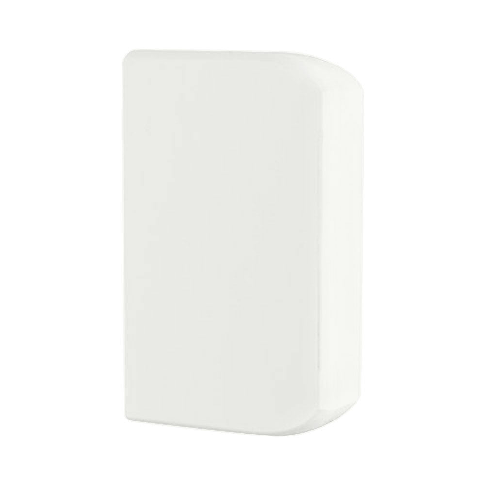 DECORDUCT 1 COMP END CAP WHITE