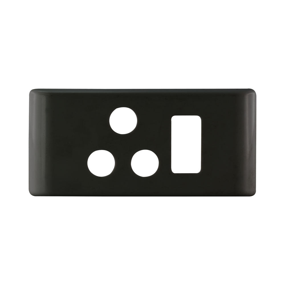 DECORDUCT CRABTREE POWER COVER & CRADLE BLACK