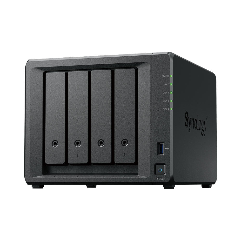 SYNOLOGY DP340 4-BAY ACTIVEPROTECT APPLIANCE WITH 4× 8TB HDD AND 2× 400GB M.2 SSD PRE-INSTALLED