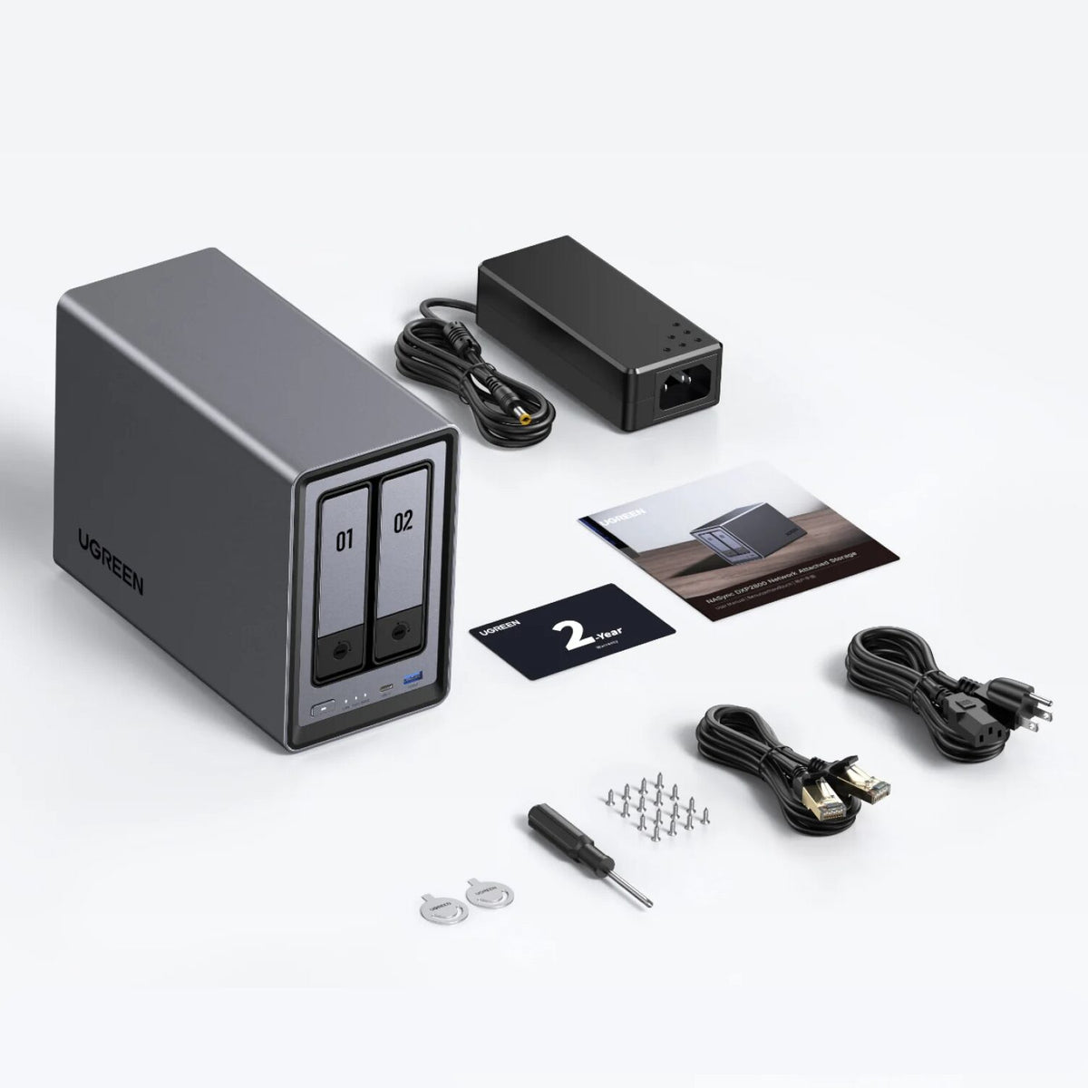 UGreen NASync DXP2800 2 Bay NAS with Seagate Ironwolf NAS 16TB SATA Hard Drive V2 Bundle (2x 8TB) – image 5
