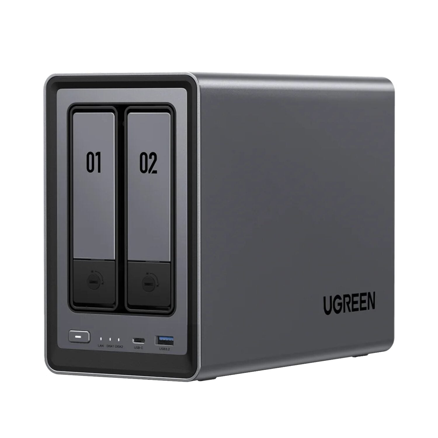 UGreen NASync DXP2800 2 Bay NAS with Seagate Ironwolf NAS 16TB SATA Hard Drive Bundle (2x 8TB) – image 2
