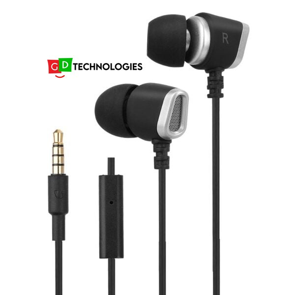 Metal Stereo Earphones with Mic