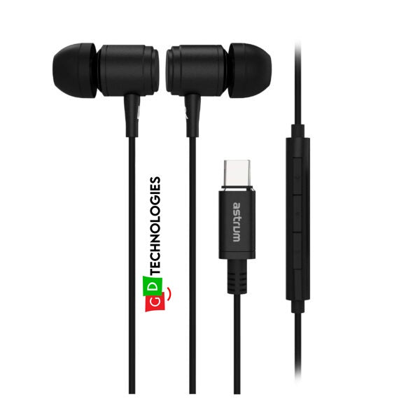 USB-C Stereo Metal Earphones with Mic