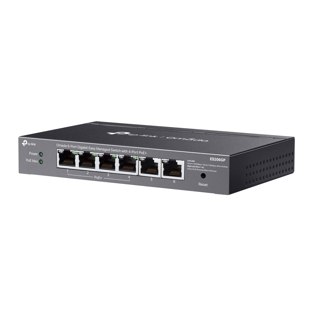 TP-LINK OMADA 6P 1GB MANAGED 4P POE SWITCH