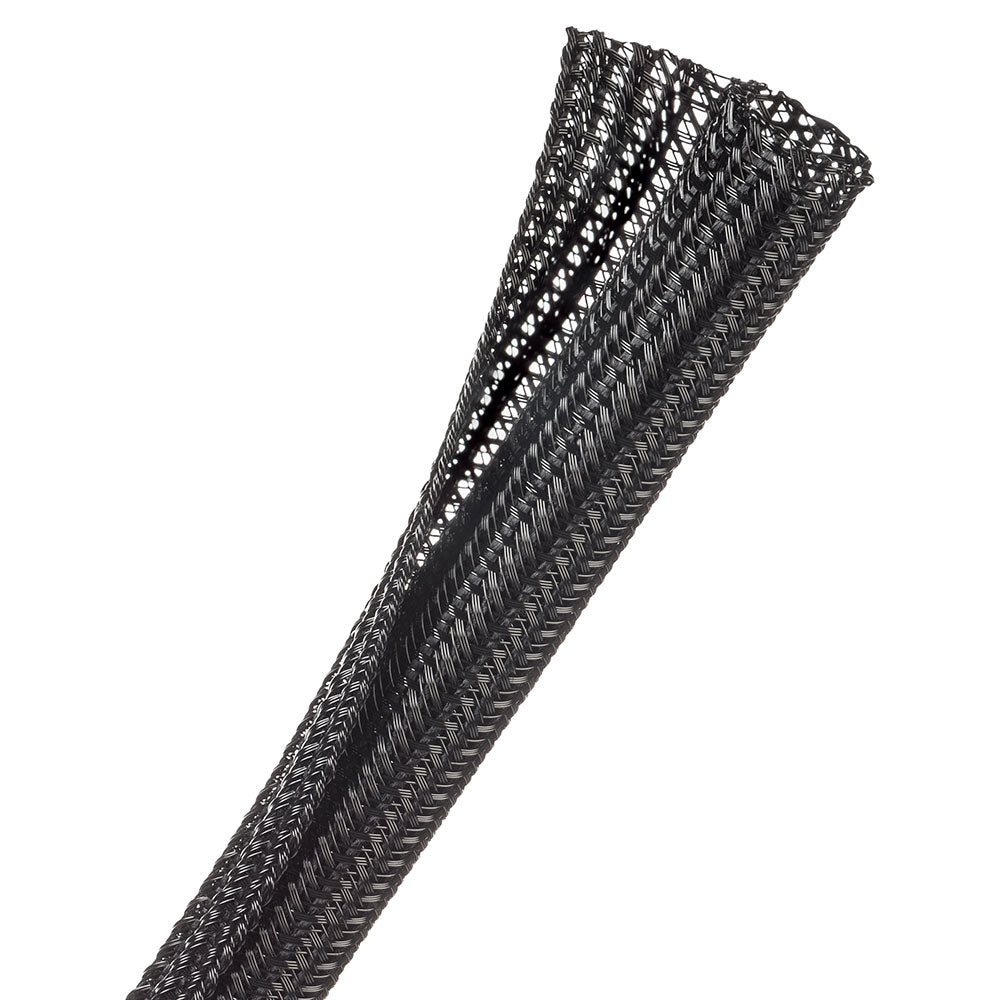 1M WRAPPABLE SPLIT BRAID 12.7MM BLACK (F6N0.50BK)
