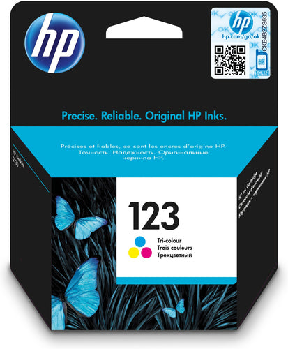 HP 123 TRI-COLOR INK CARTRIDGE - F6V16AE