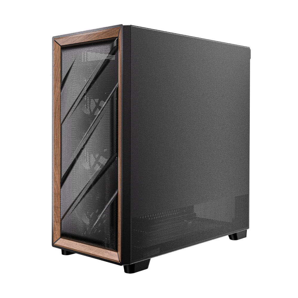 Antec FLUX ATX WOOD Mid Tower Gaming Chassis – Black – image 4