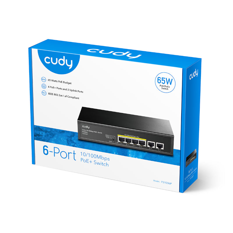 Cudy 6-Port Ethernet Unmanaged Switch - 4 Ports POE – image 4