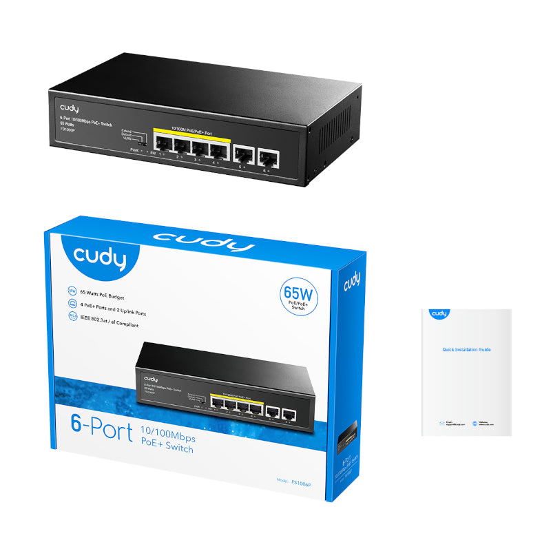 Cudy 6-Port Ethernet Unmanaged Switch - 4 Ports POE – image 5