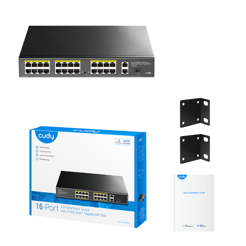 Cudy 16-Port Unmanaged PoE+ Switch - Rack Mount – image 5