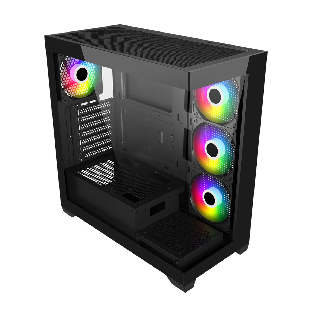 FSP M340 ARGB ATX Gaming Chassis - Black – image 3