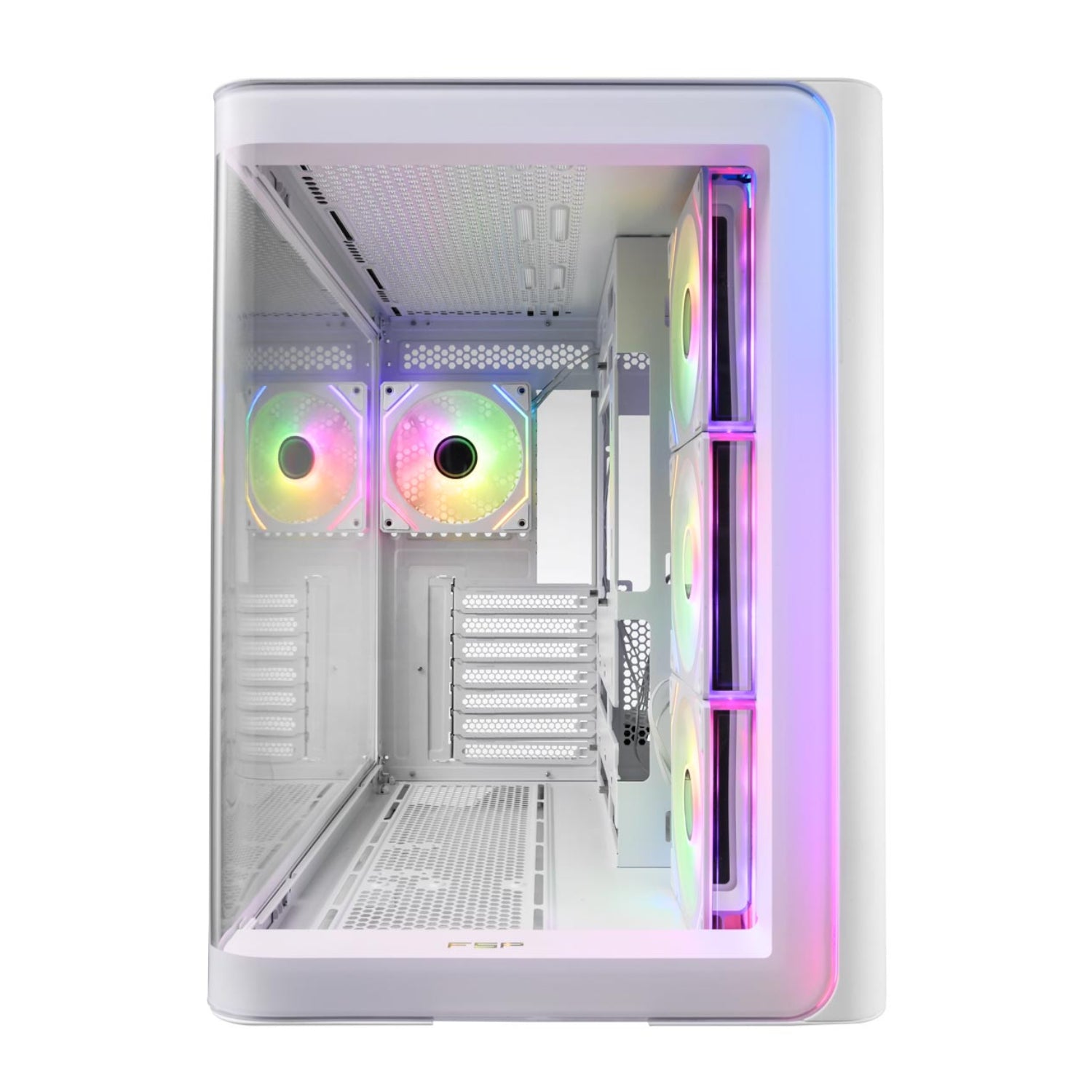 FSP M580 ARGB ATX Mid Tower Gaming Chassis - White – image 4