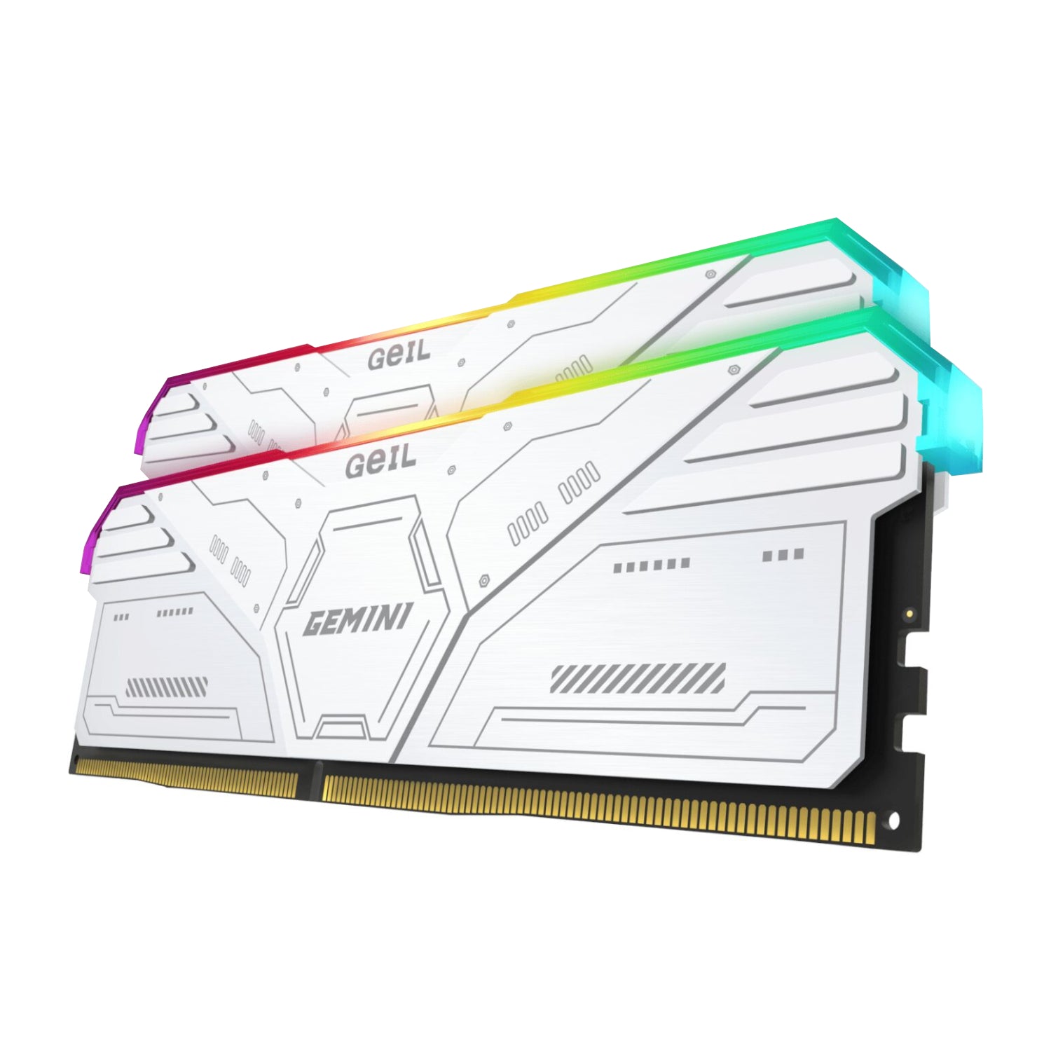 GeIL Gemini RGB 32GB DDR5 6000MHz Desktop Gaming Memory Kit (2 x 16GB) – White – image 2