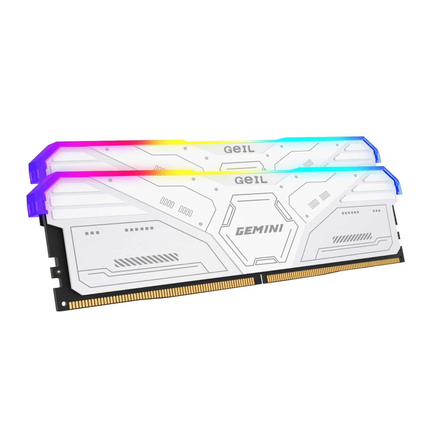 GeIL Gemini RGB 32GB DDR5 6000MHz Desktop Gaming Memory Kit (2 x 16GB) – White – image 3