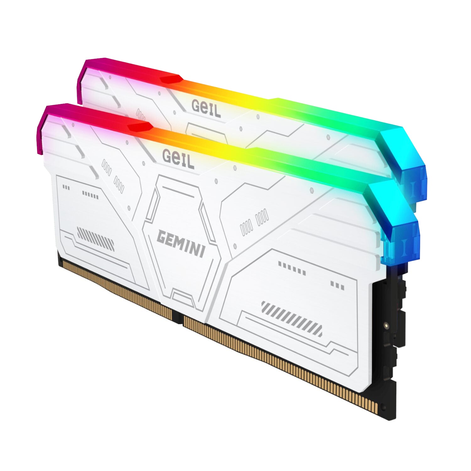 GeIL Gemini RGB 32GB DDR5 6000MHz Desktop Gaming Memory Kit (2 x 16GB) – White – image 4