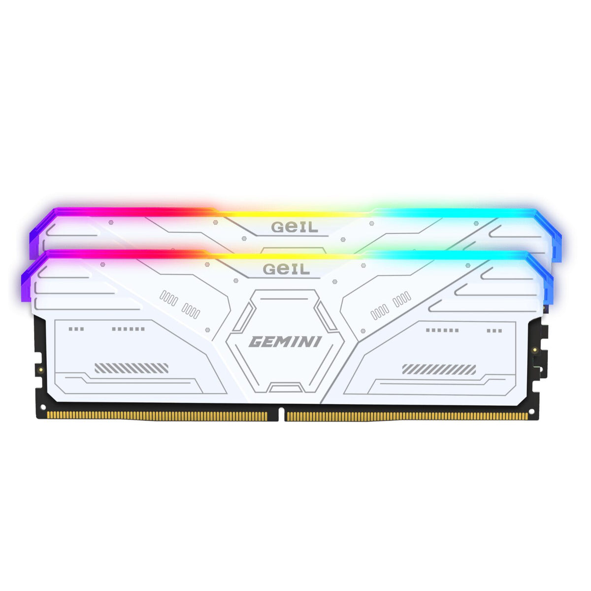 Geil Gemini RGB 64GB KIT(2X32GB) 6000MHz DDR5 Desktop Gaming Memory - White – image 2