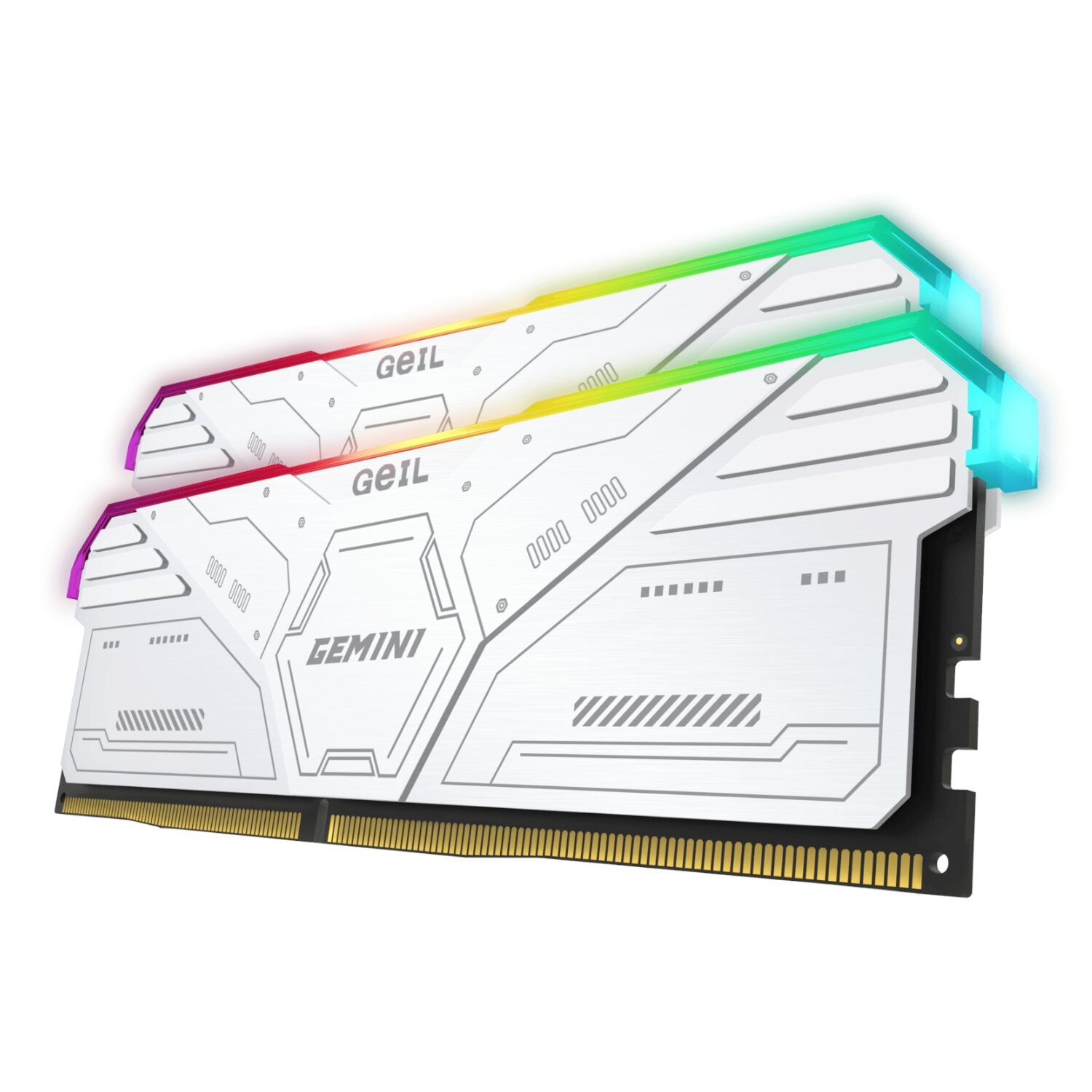 GeiL Gemini RGB 32GB KIT(2X16GB) 6000MHz DDR5 Desktop Gaming Memory - White – image 4