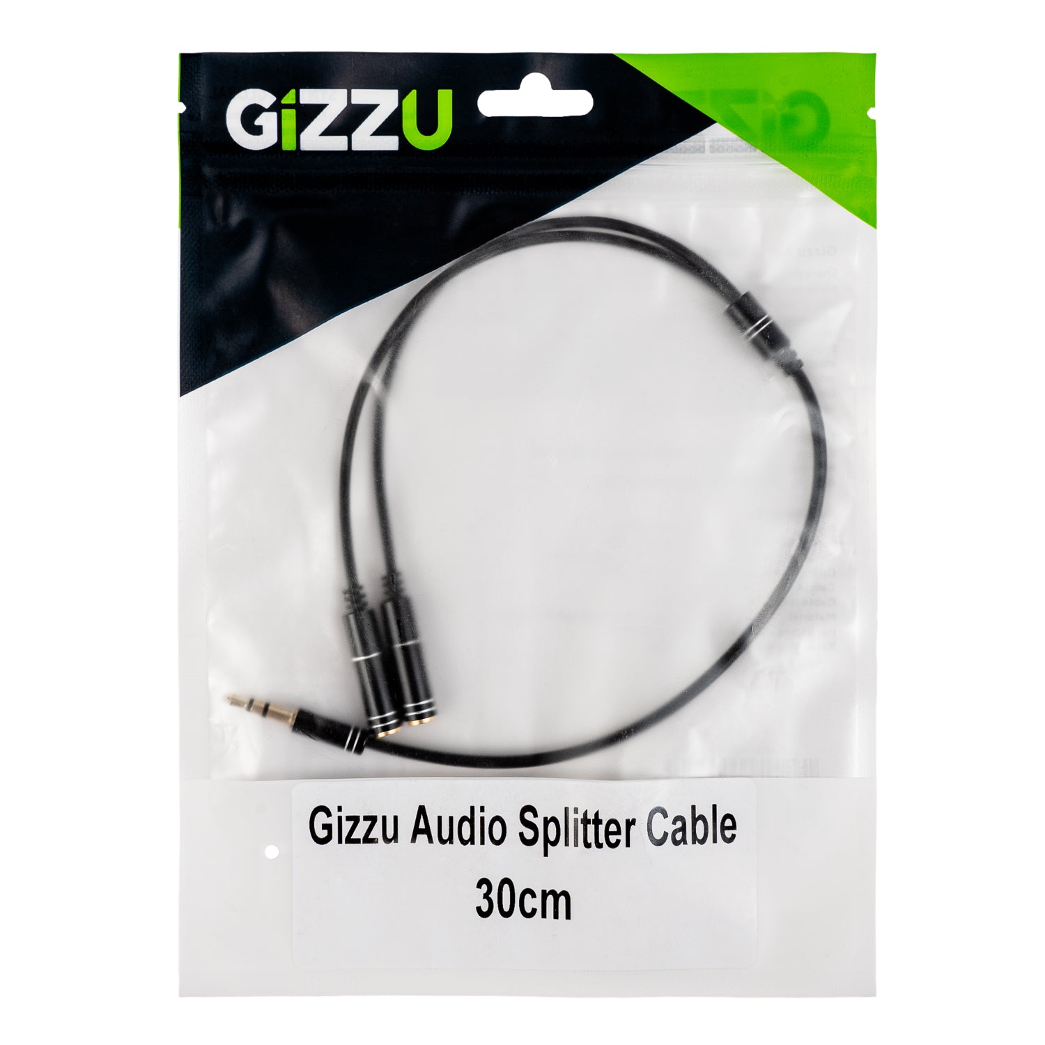 Gizzu 3-Pole Audio Splitter Cable - Black – image 4