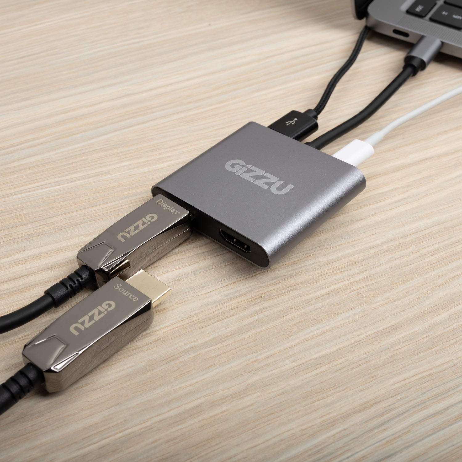 Gizzu 4-in-1 Type-C to Dual HDMI Hub – image 6