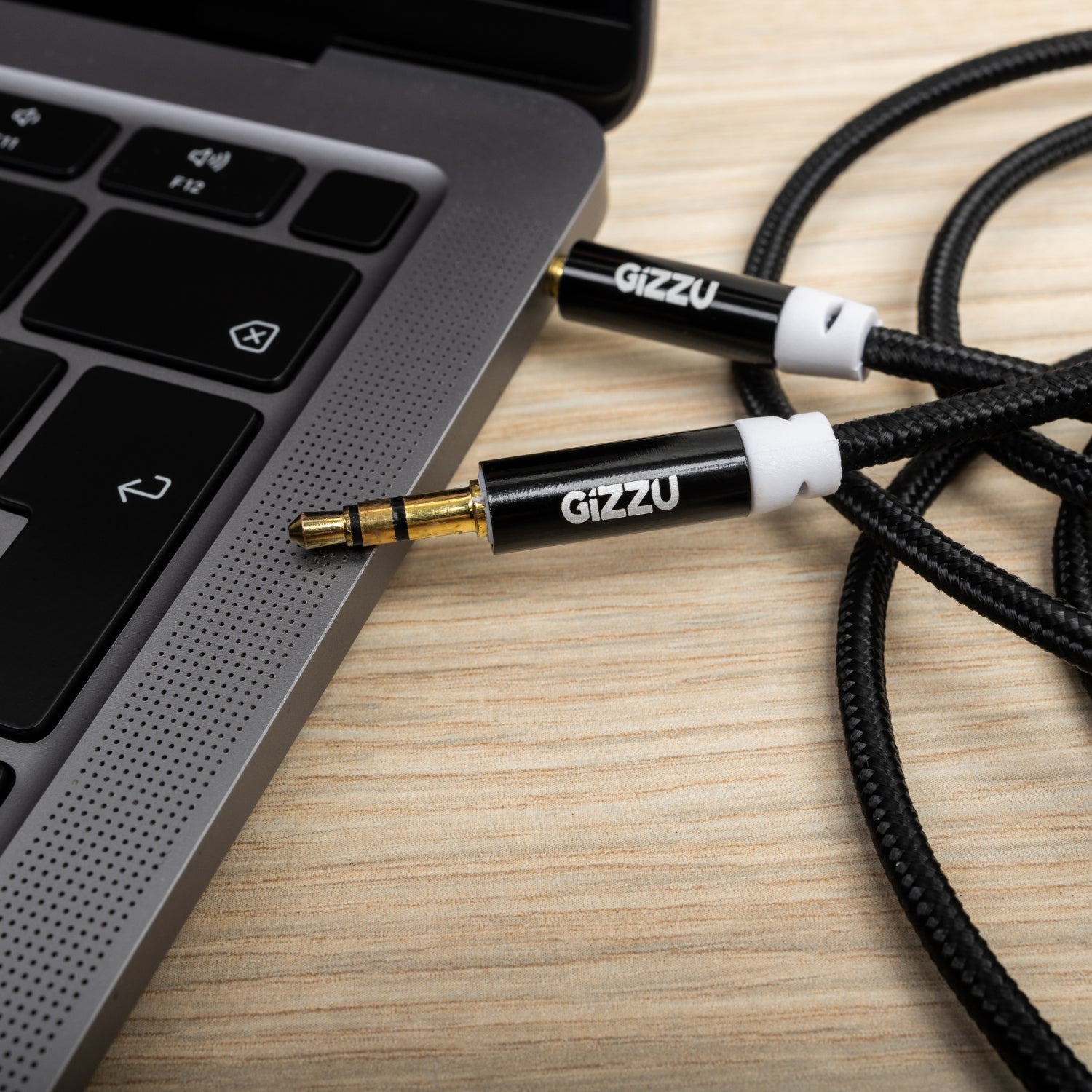 Gizzu 3.5mm AUX Cable 2m - Black - image 3